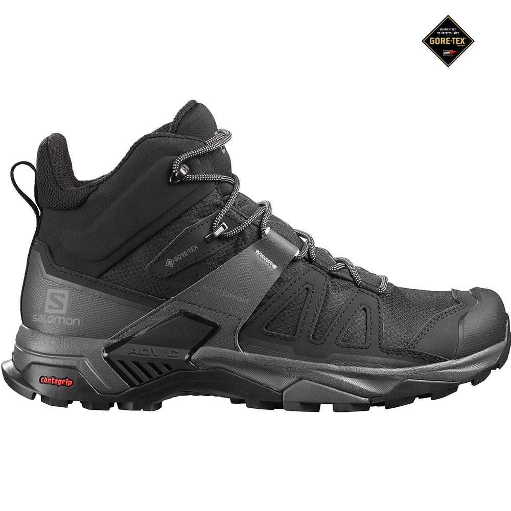 SALOMON X ULTRA 4 MID GORE-TEX Philippines - Men's Running Shoes - Black | 471926-ZYD